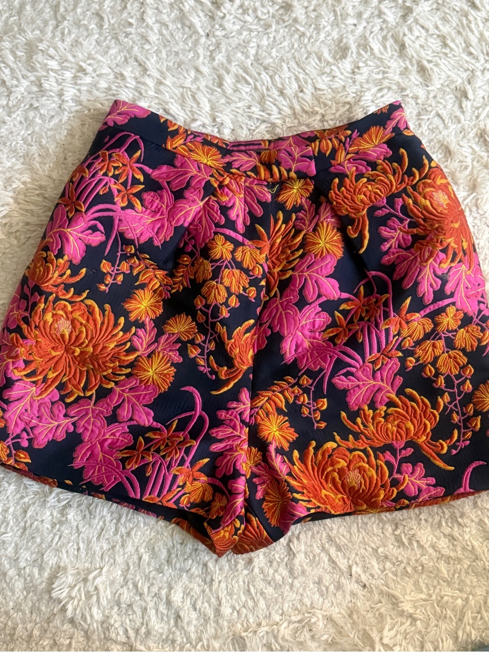 Zac Posen Floral Jacquard/Brocade Shorts - Size 8